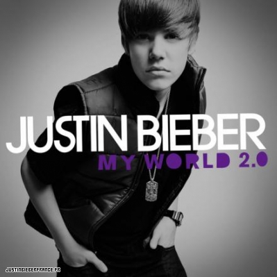 justin bieber album cover. justin bieber album cover my world. justin bieber my world 2.0 cd.